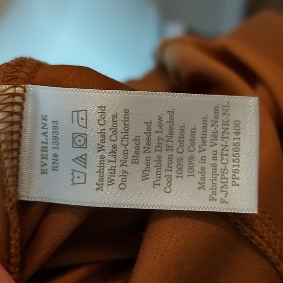 Everlane Luxe Cotton Jumpsuit Wide Leg Crop with Front Pockets Size Small - Picture 9 of 9